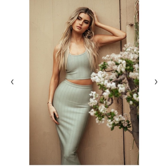 Akira Sage BANDAGE MIDI SKIRT - Picture 1 of 10